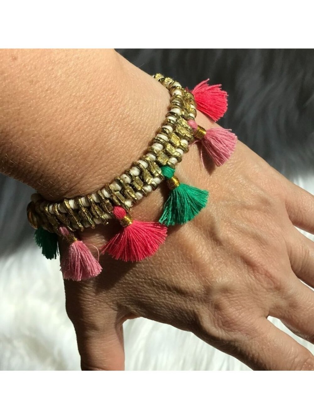 NWT Anthropologie Boho Festival Jewelry Felicity Bracelet Whimsical Gypsy